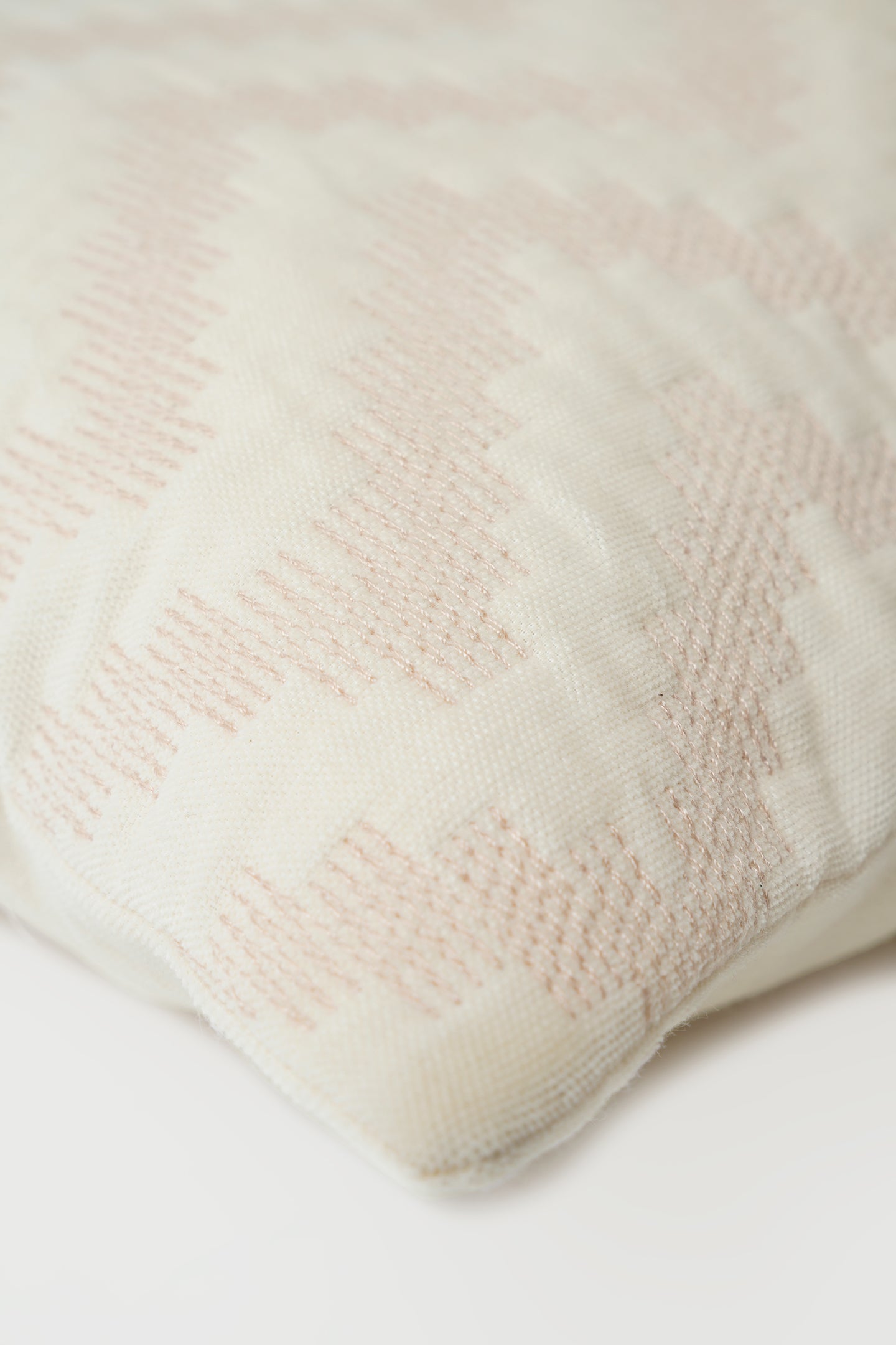 Chevron Blush Velvet Cushion Cover