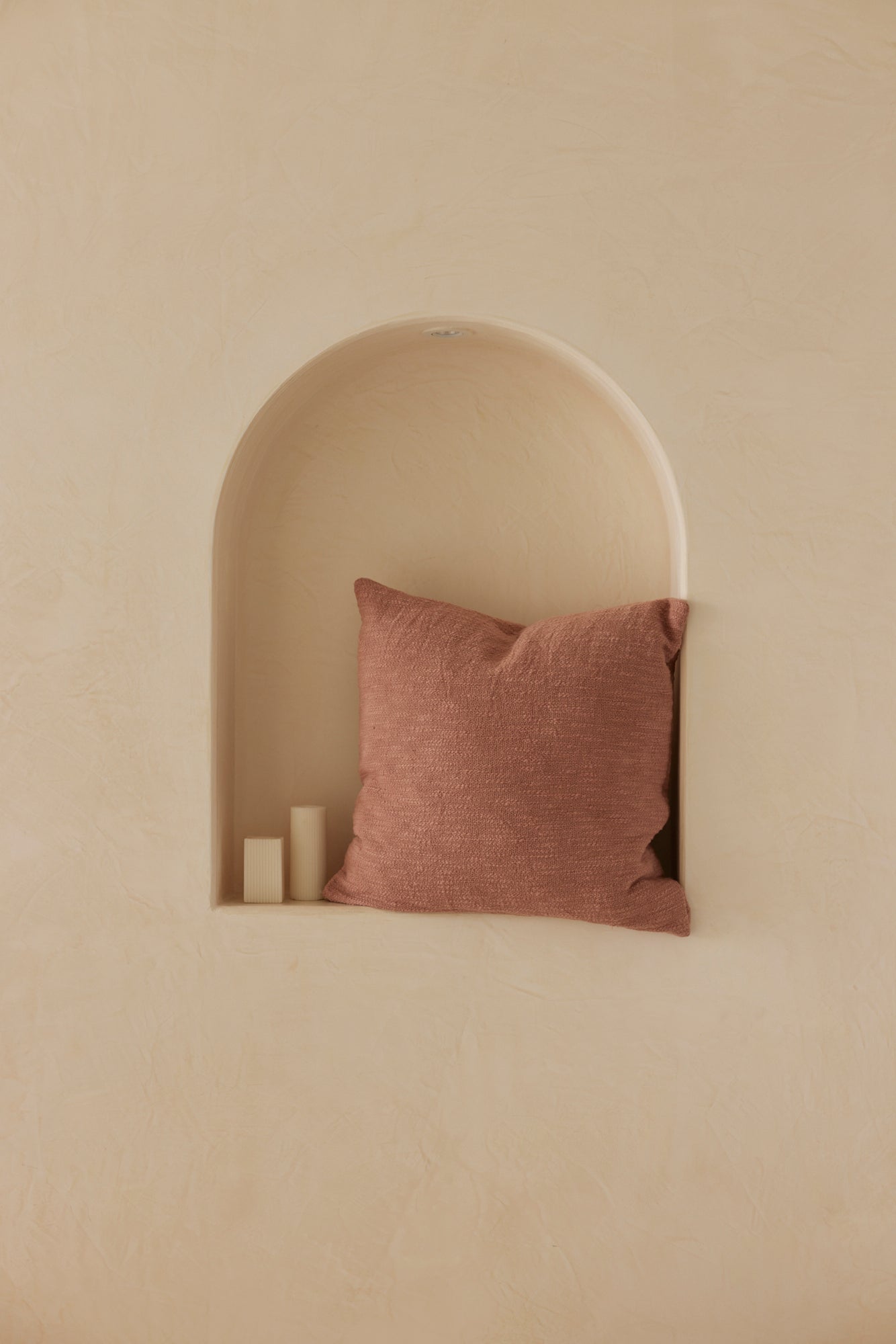 Cotton Slub Rose Cushion Cover