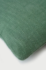 Cotton Slub Green Cushion Cover
