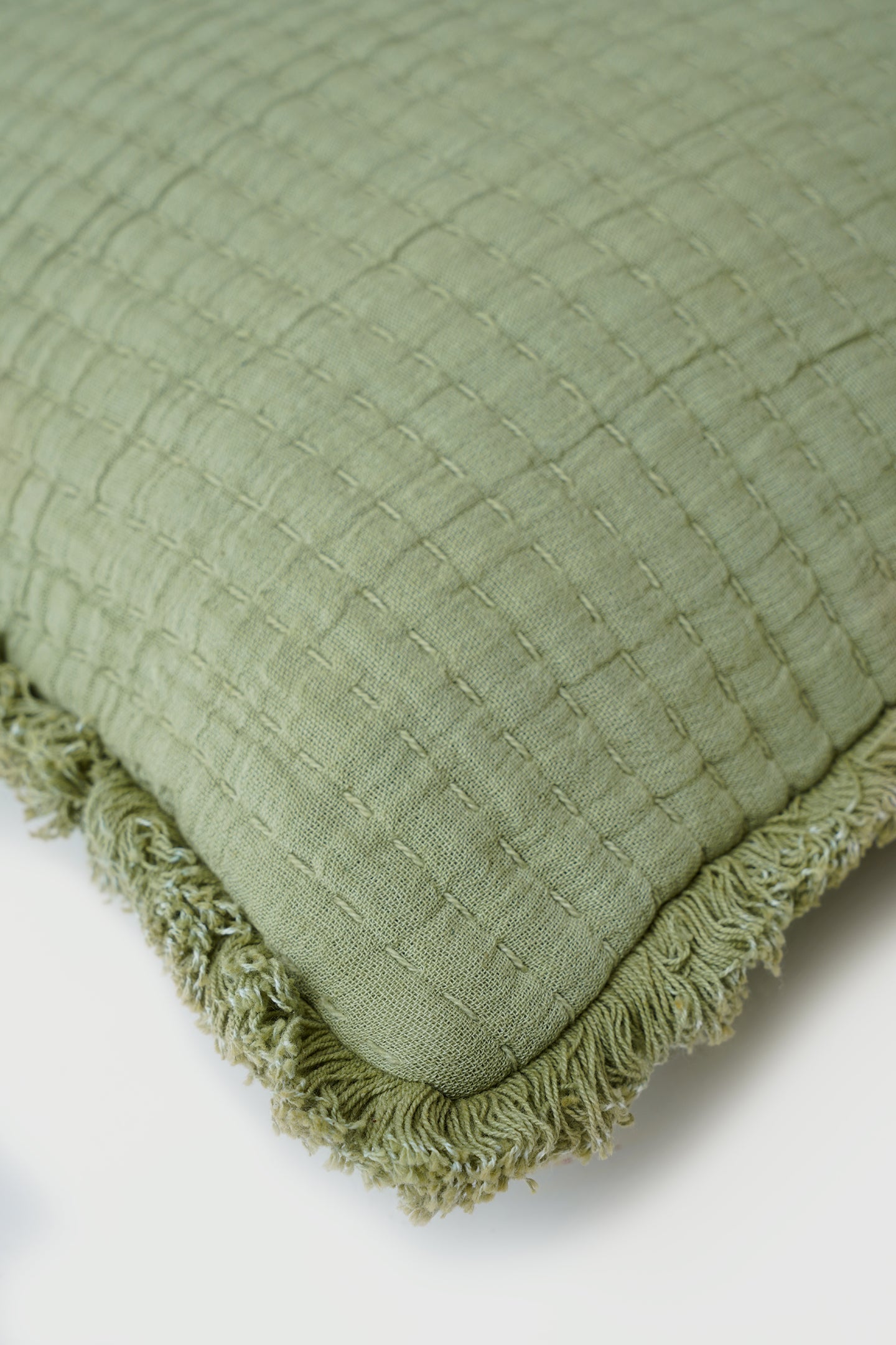 Trail Sage Cotton Cushion Cover