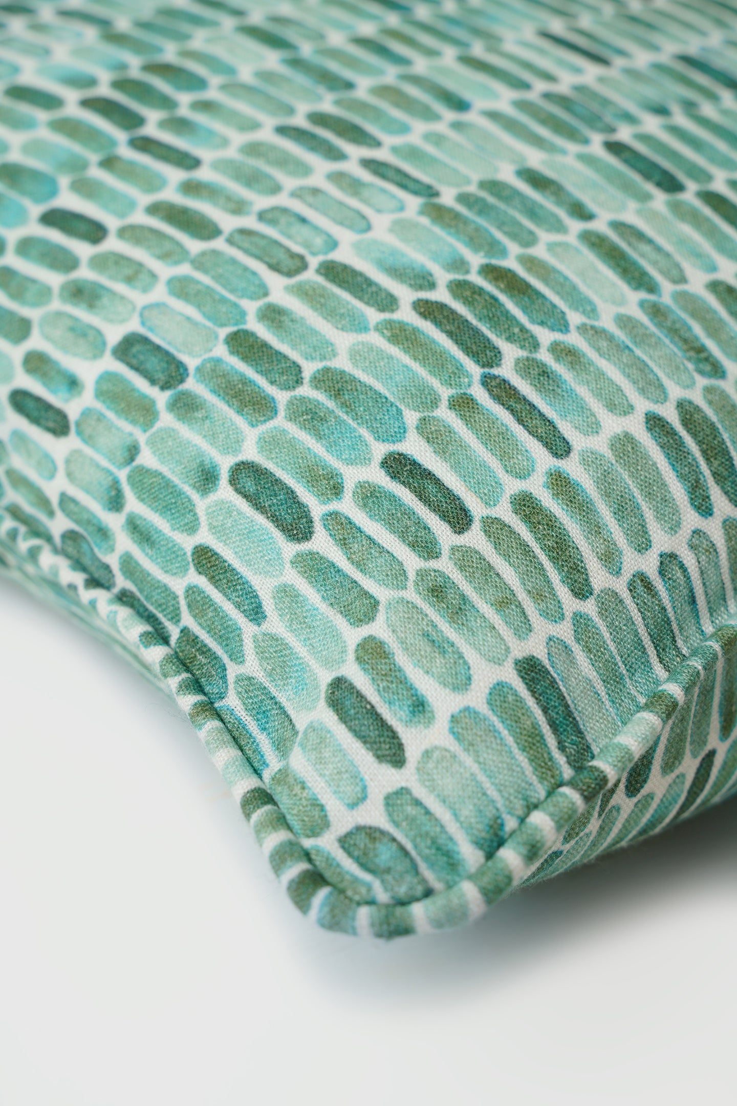 Speckle Teal Linen Cushion Cover