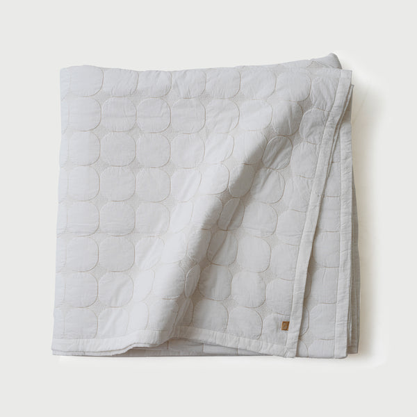 Zen Ivory Quilted Bedding Set