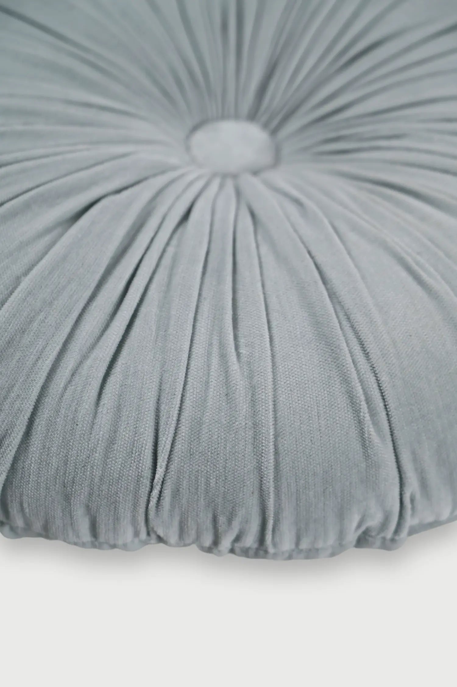 Cuddle Powder Blue Velvet Round Cushion SanctuaryLiving