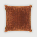 Glow Burnt Orange Velvet Cushion Cover