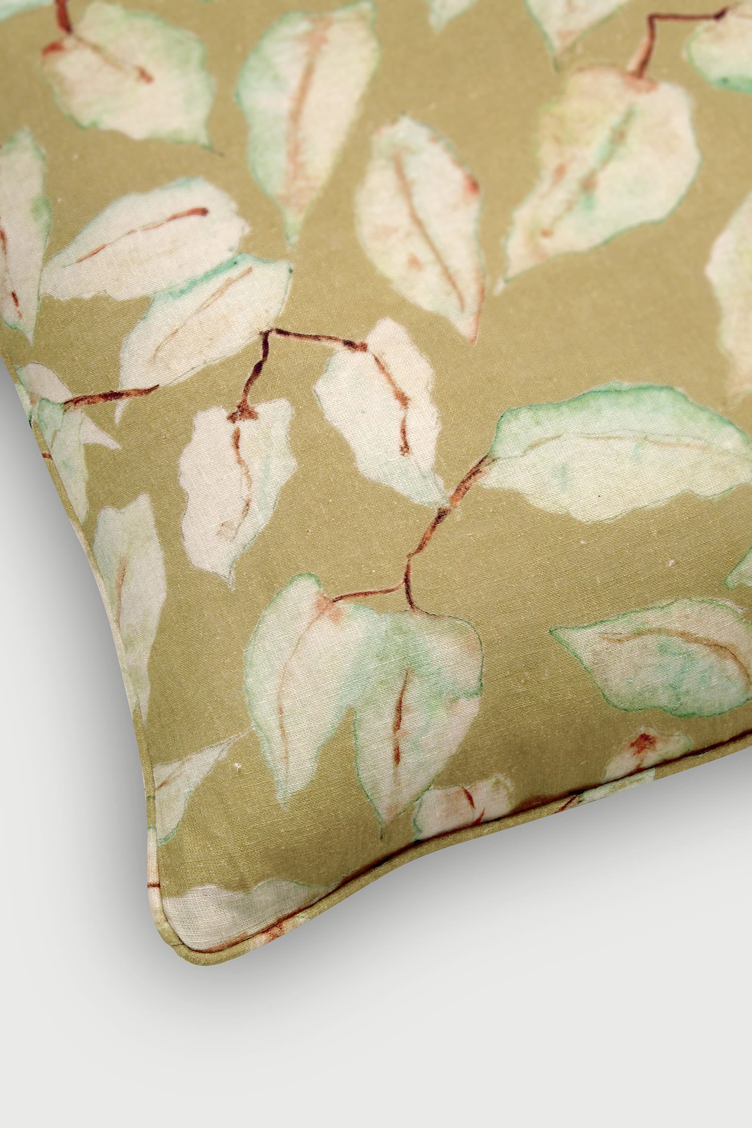 Grove Ochre Linen Cushion Cover