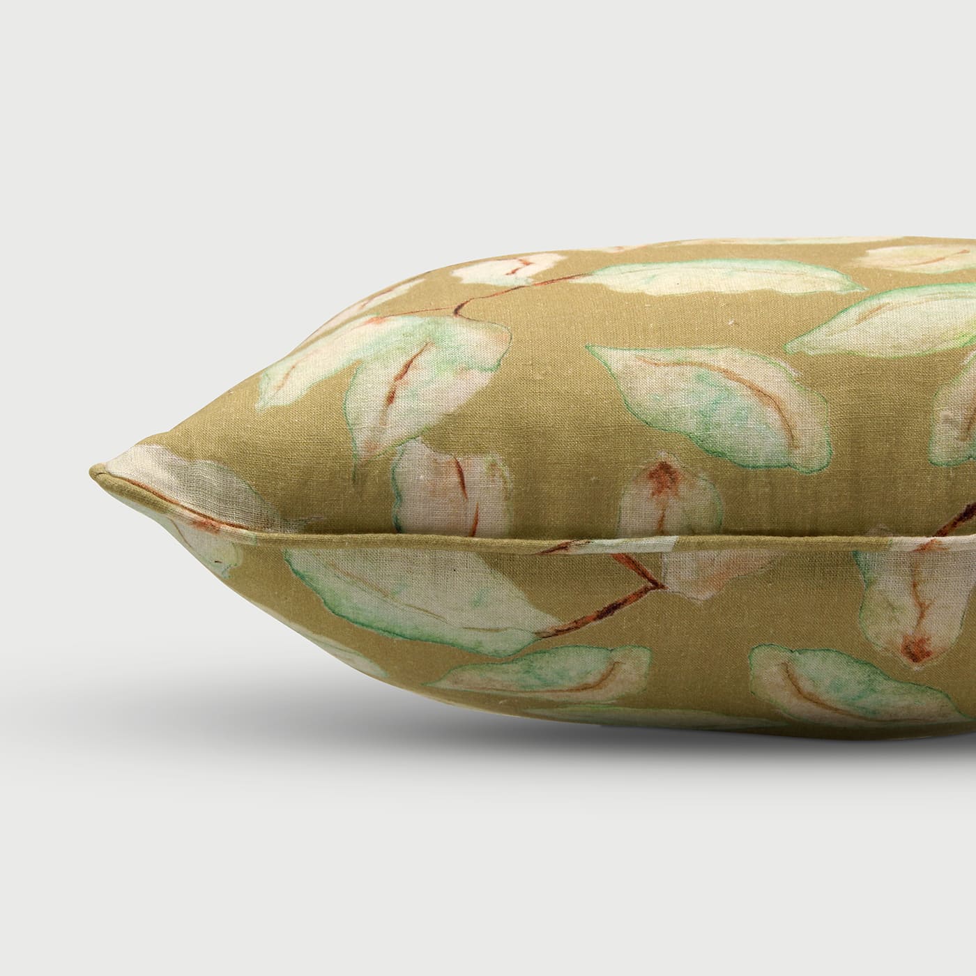 Grove Ochre Linen Cushion Cover