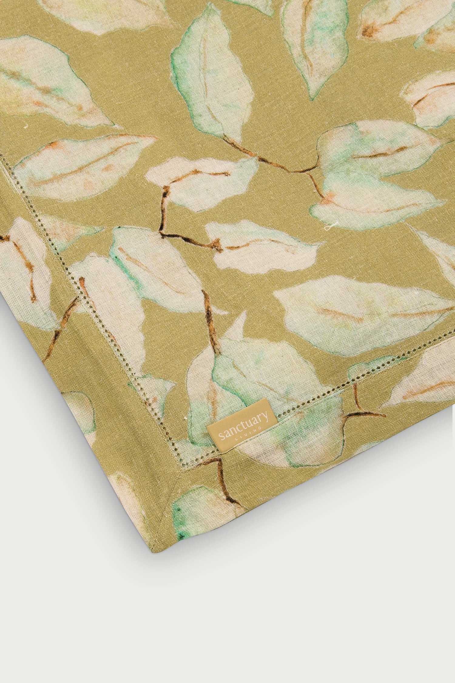 Grove Ochre Linen Table Cover