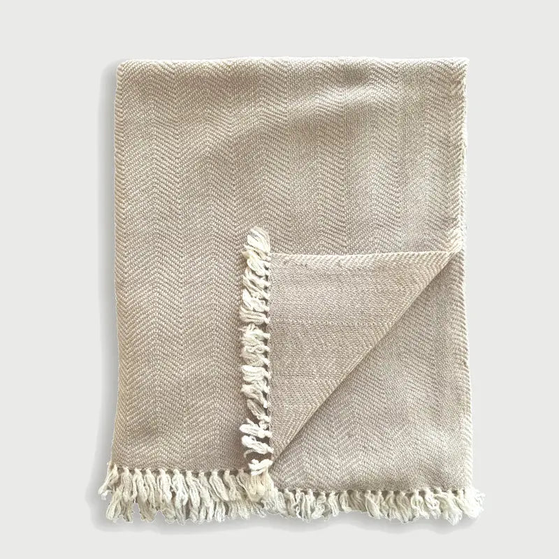 Blush Cushion & Throw Gift Set