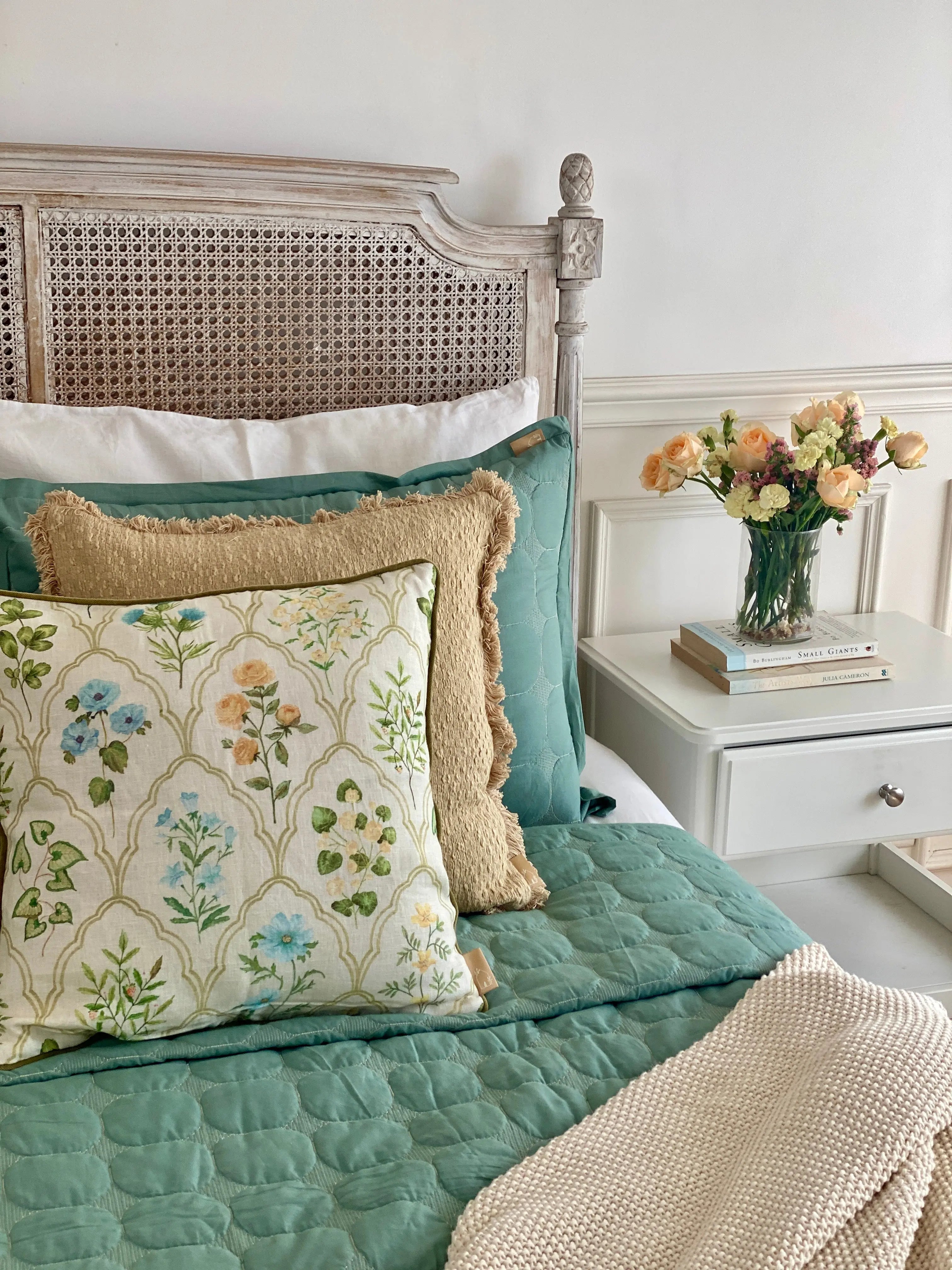 Zen Eucalyptus Cotton Quilted Bedding Set SanctuaryLiving