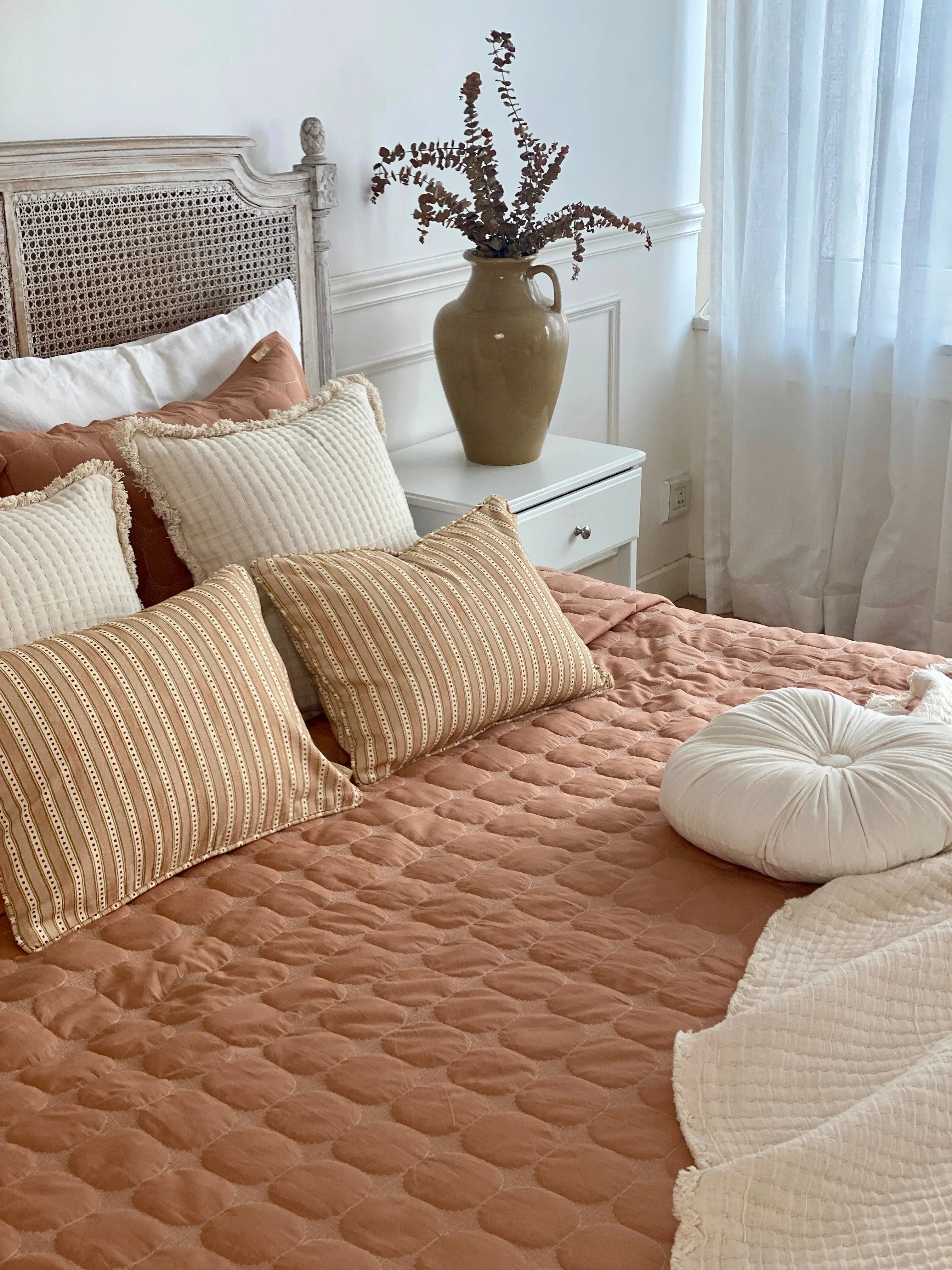 Zen Spice Cotton Quilted Bedding Set SanctuaryLiving