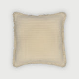 Trail Ivory Cotton Cushion Cover