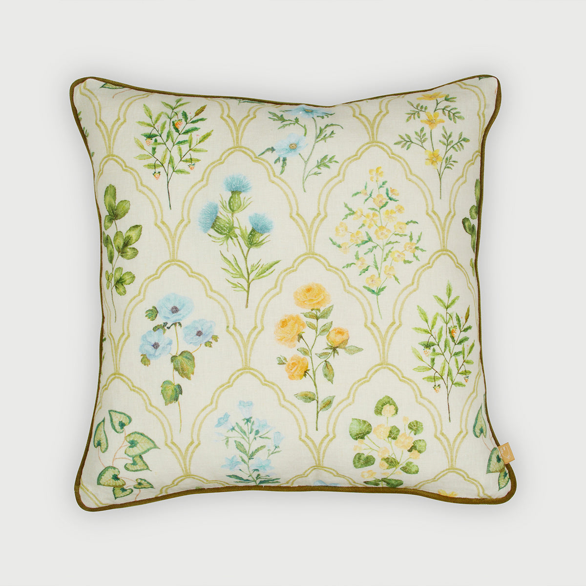 Eden Peach Linen Cushion Cover