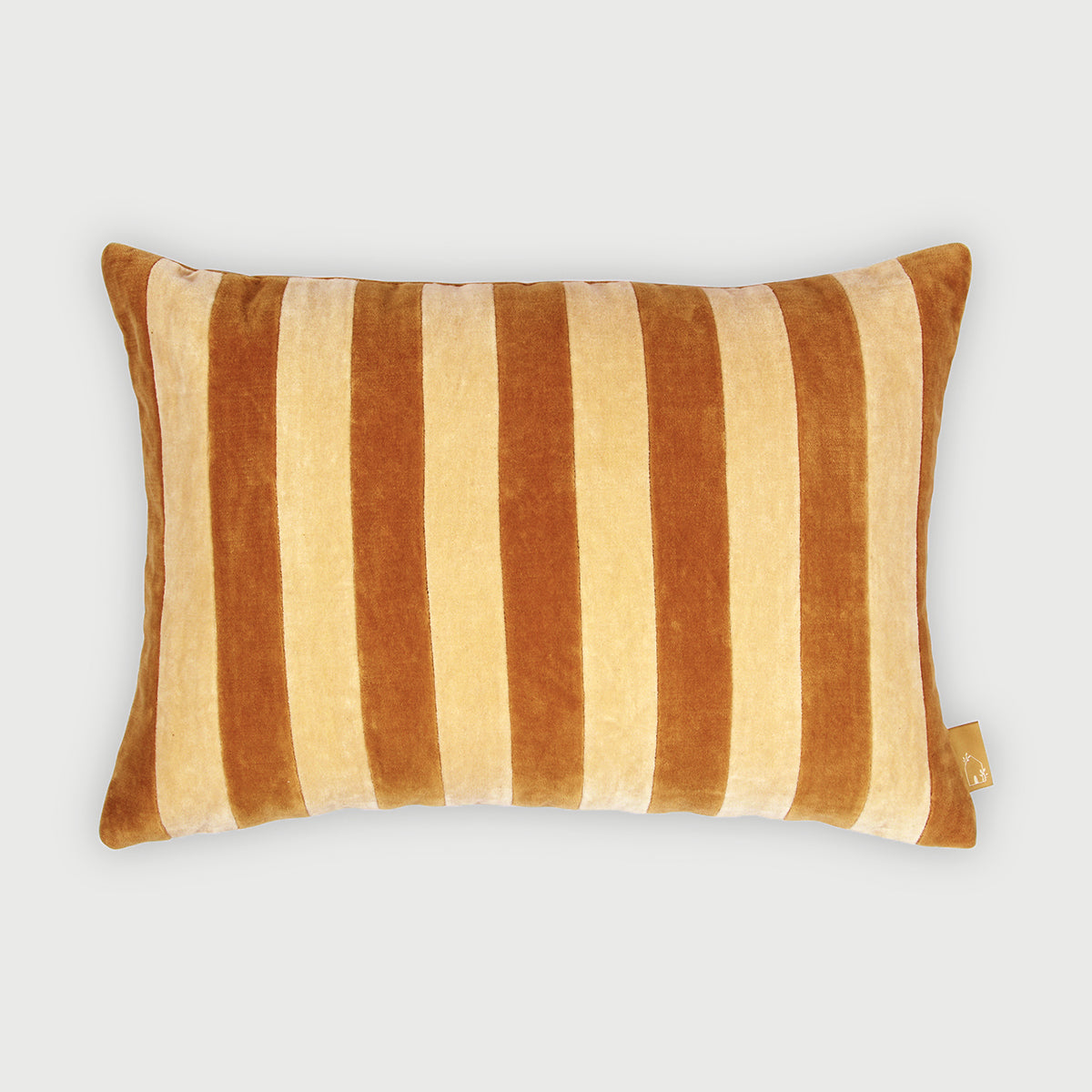Holly Melon Striped Oblong Cushion Cover