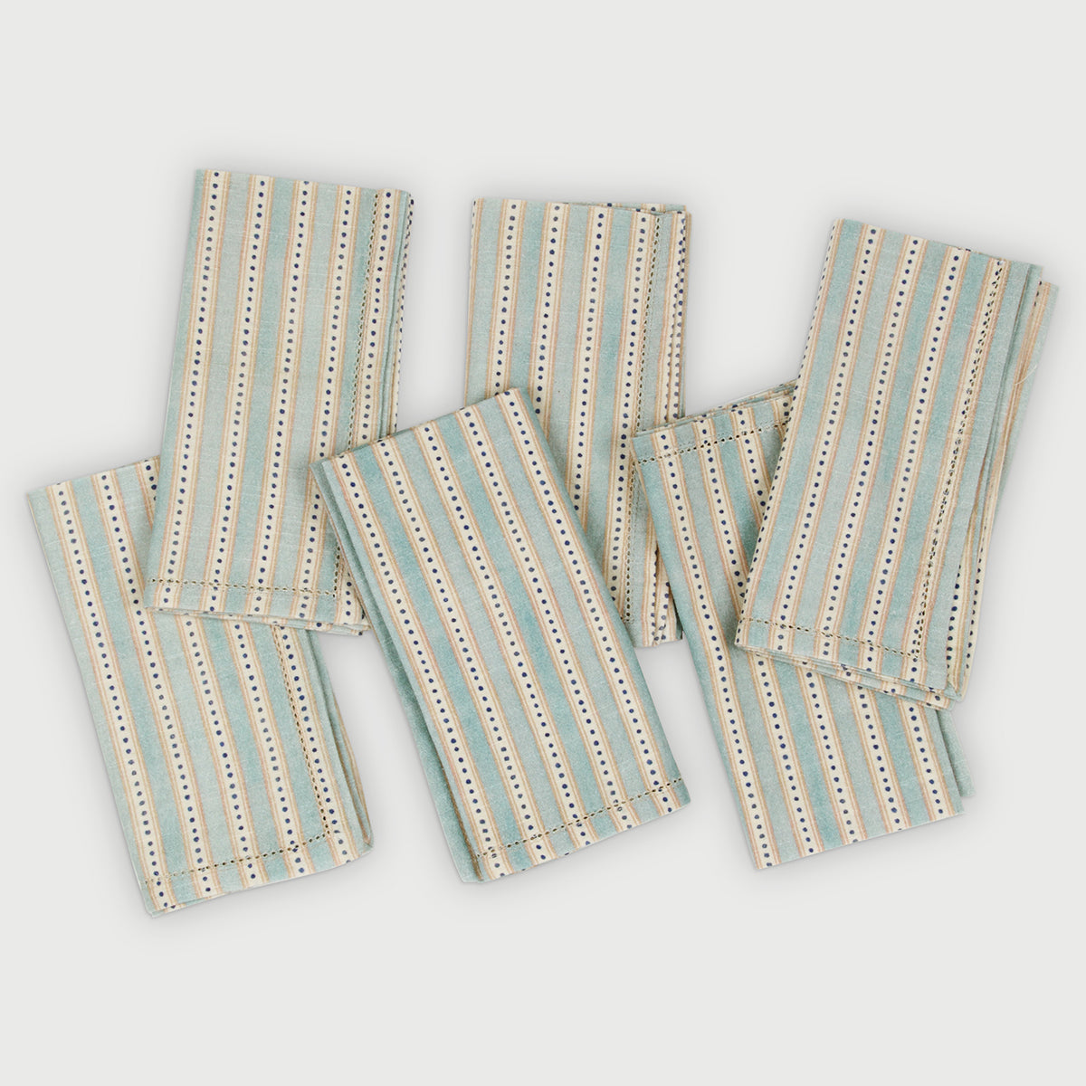 River Soft Blue Table Napkins-Set of 6