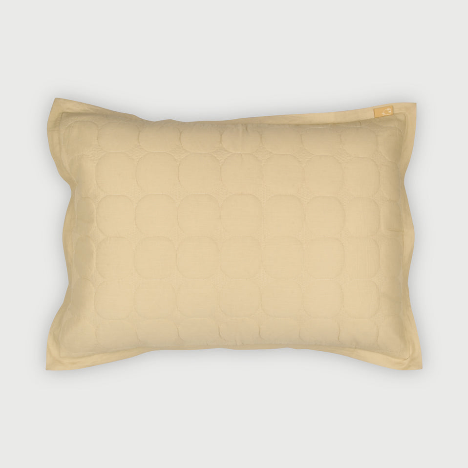 Zen Beige Cotton Quilted Bedding Set
