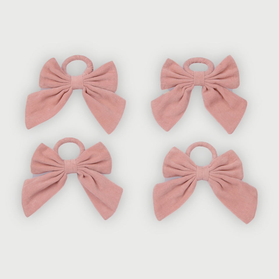 Rose Velvet Napkin Rings-Set of 4