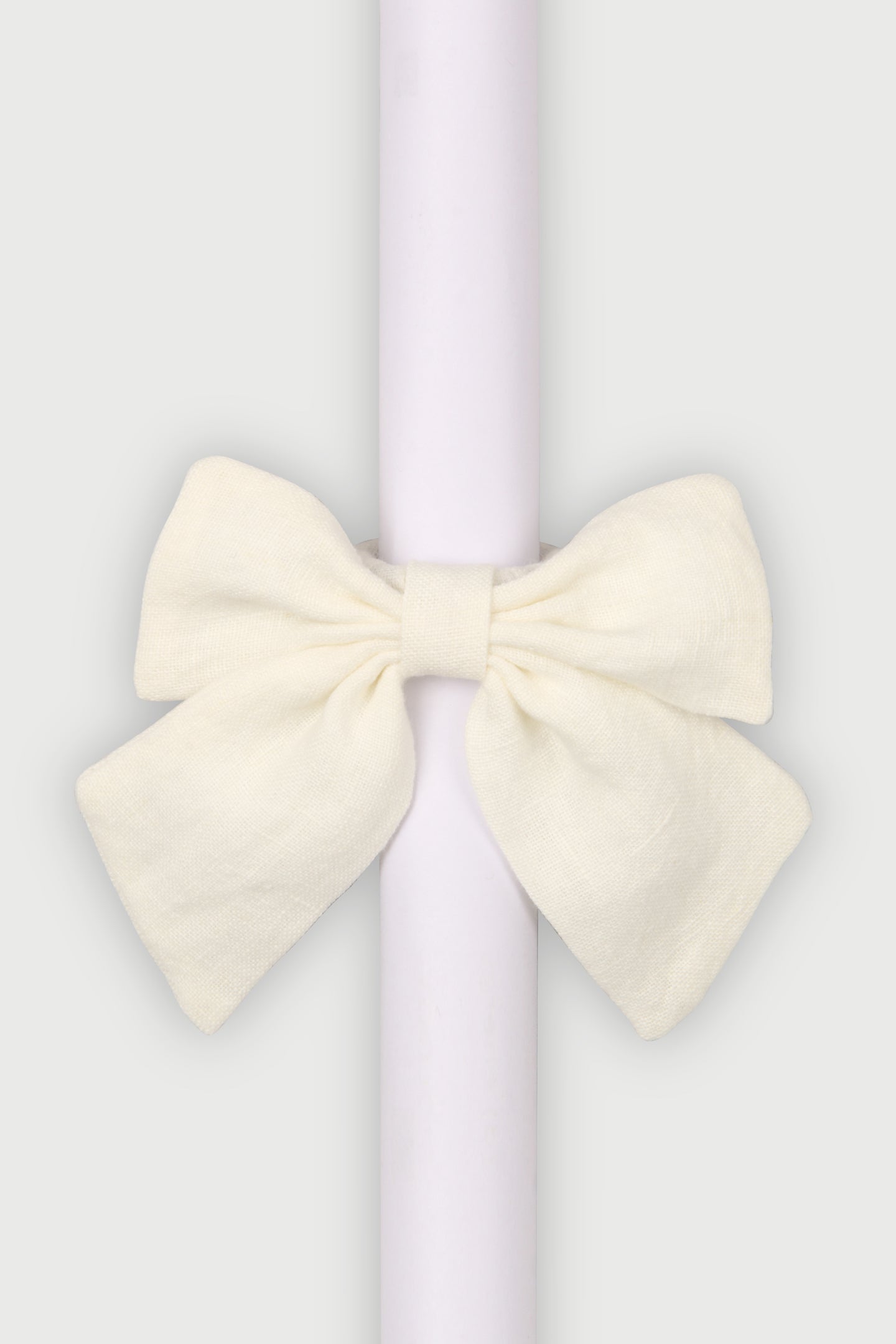Ivory Linen Napkin Rings-Set of 4