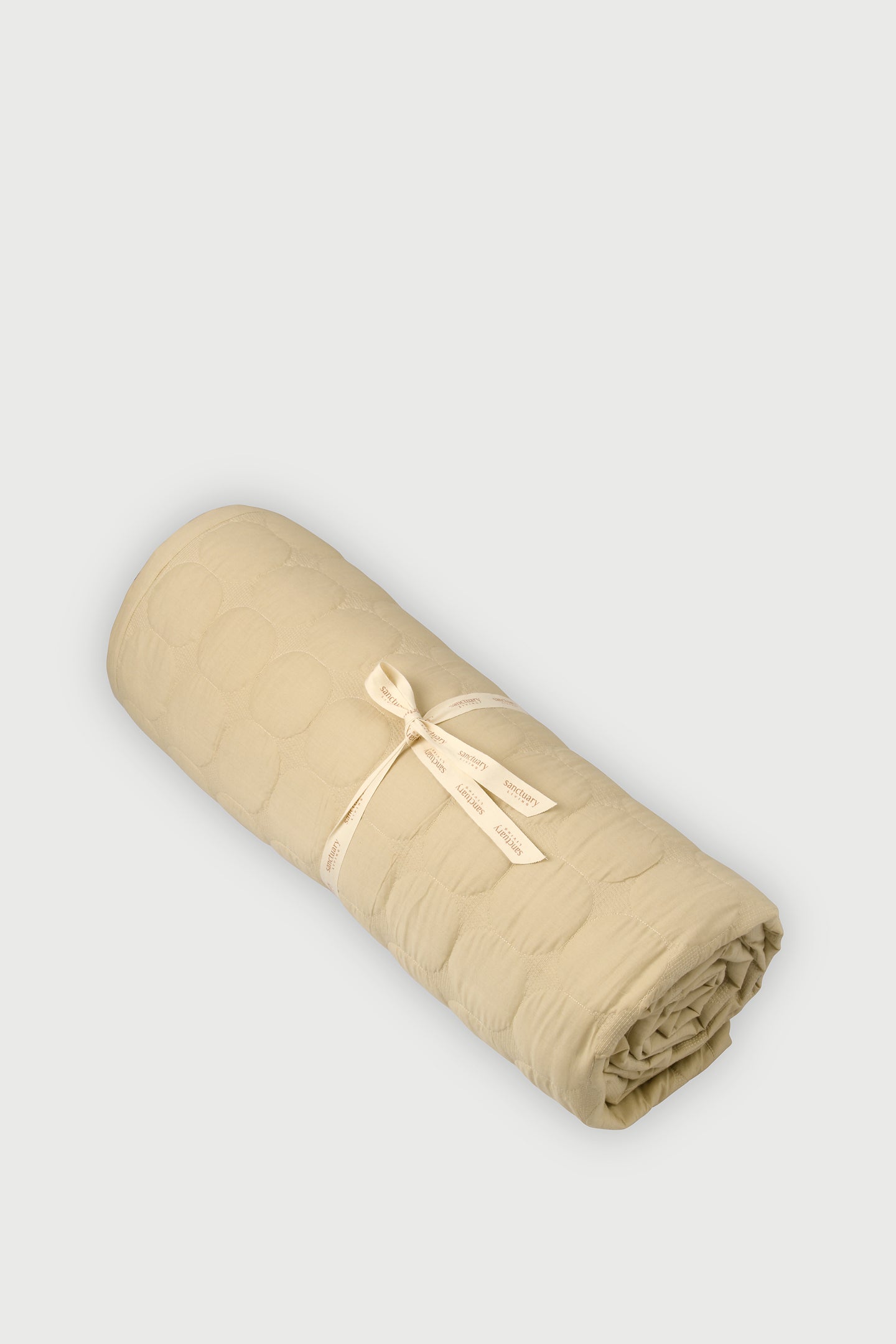 Zen Beige Cotton Quilted Bedding Set