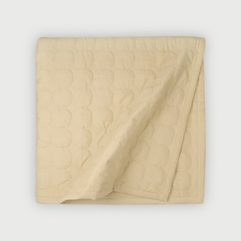 Zen Beige Cotton Quilted Bedding Set