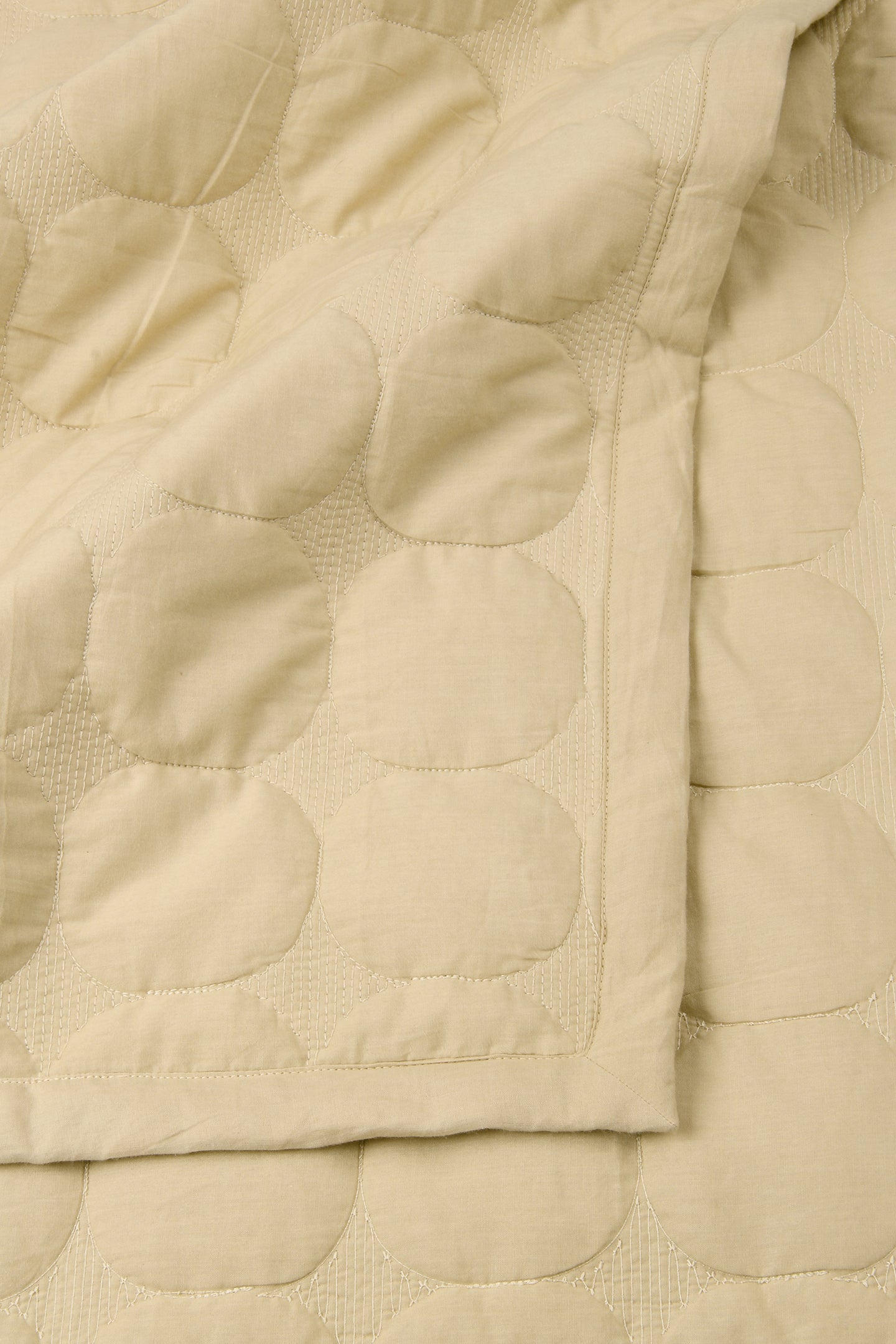 Zen Beige Cotton Quilted Bedding Set