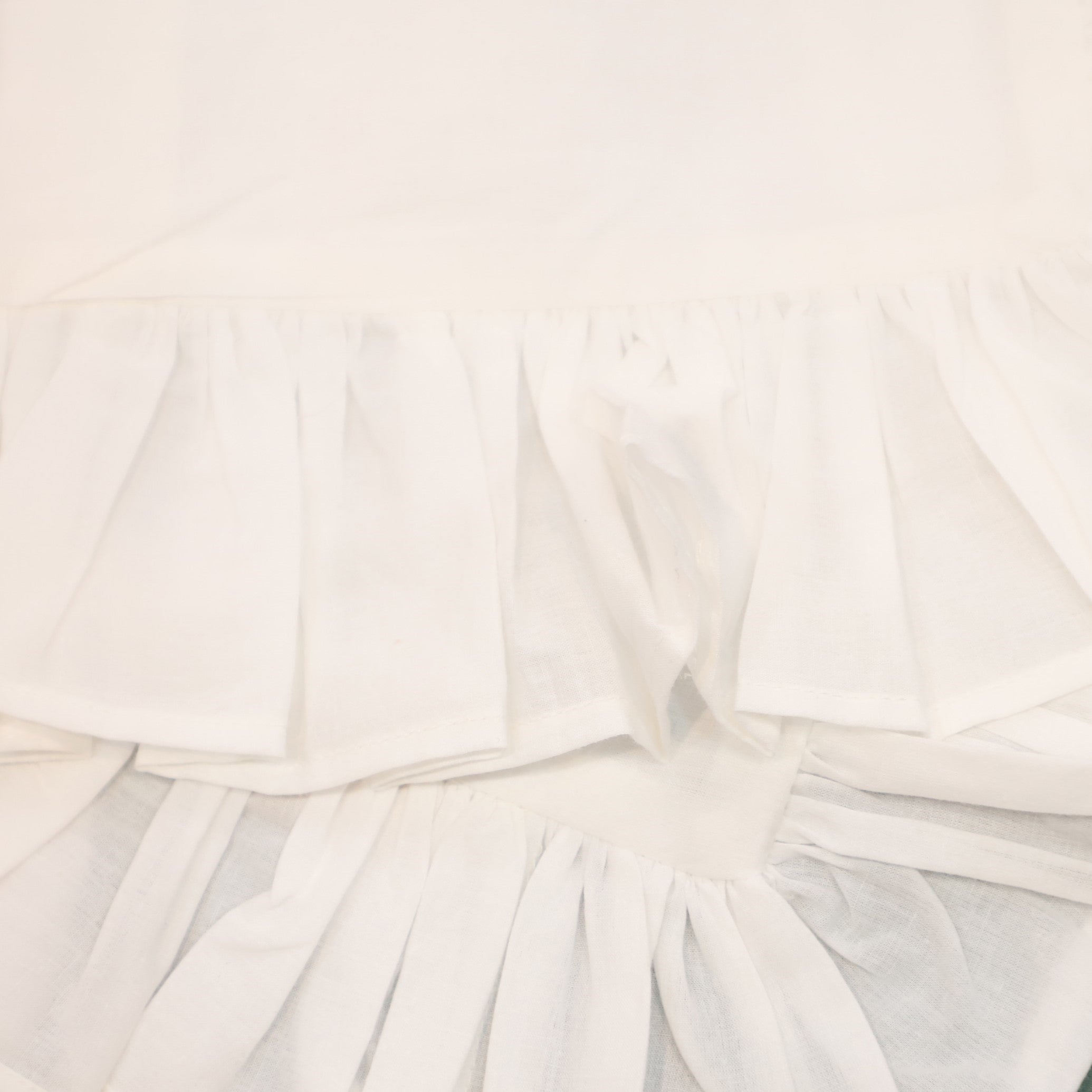 Ruffle Ivory Duvet Cover