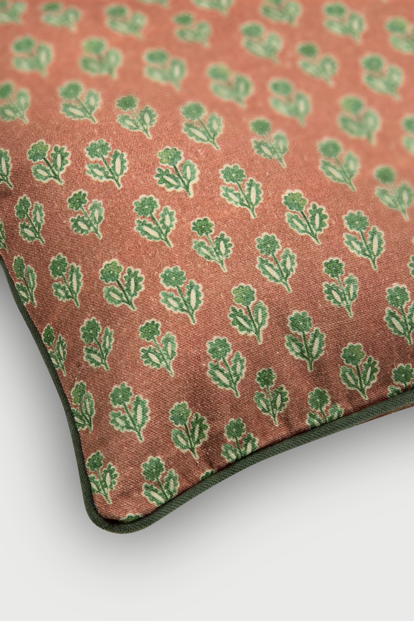 Viola Terracotta Cotton Cushion Cover