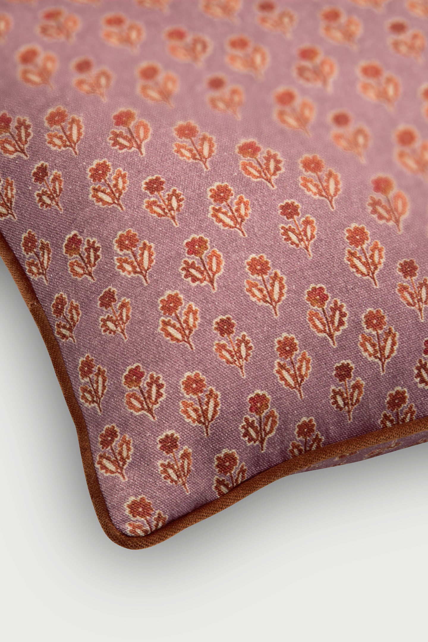 Viola Lavender Cotton Oblong Cushion Cover