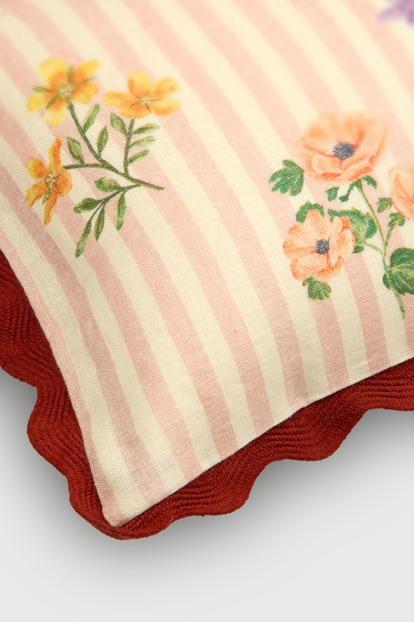 Rosalia Dusty Rose Linen Oblong Cushion Cover