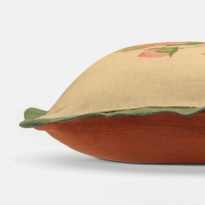 Annabella Amber Linen Cushion Cover