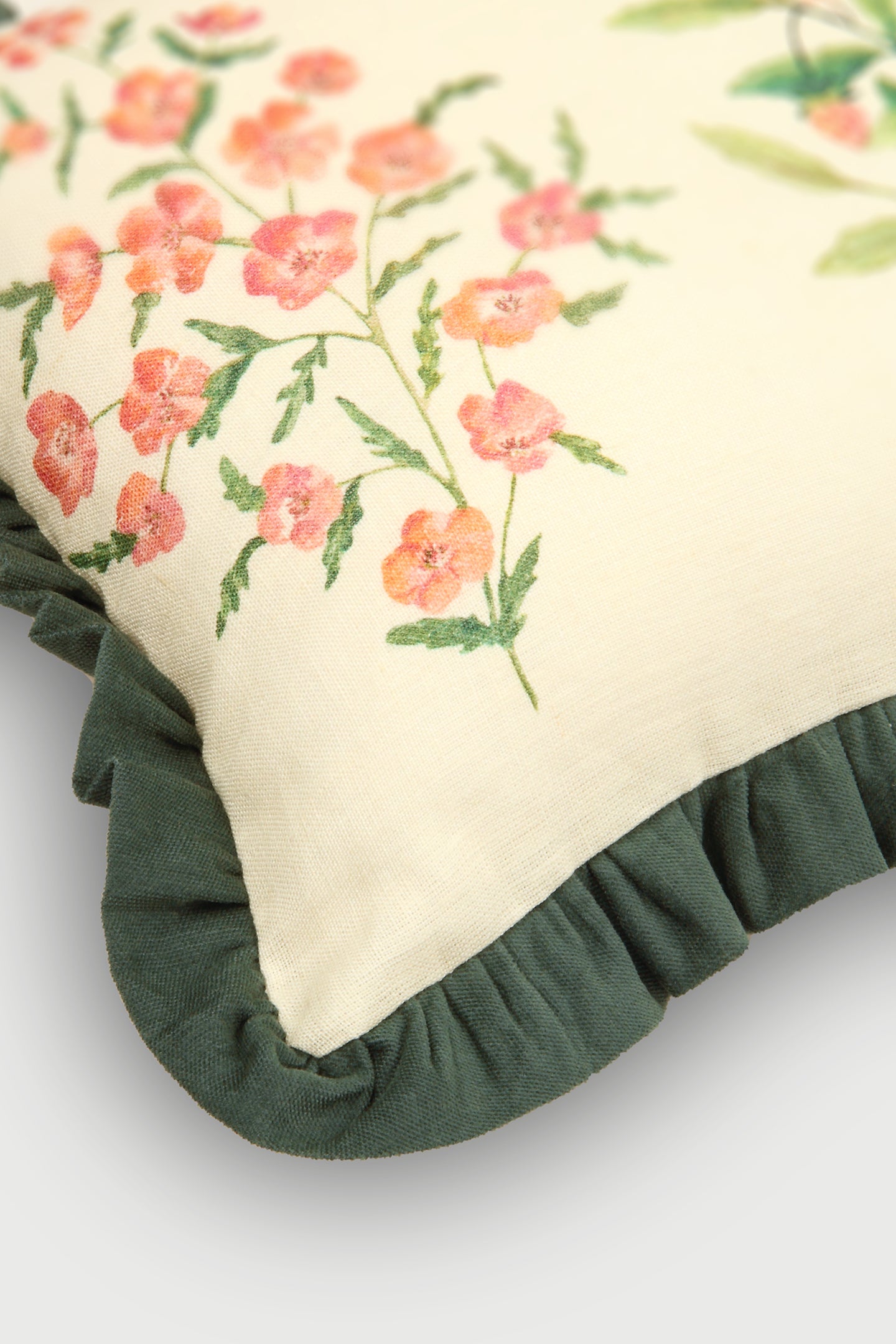 Fiora Ivory Linen Oblong Cushion Cover