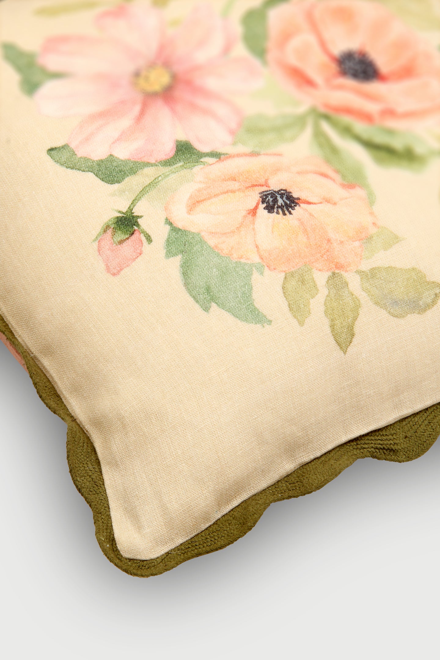 Annabella Amber Linen Cushion Cover