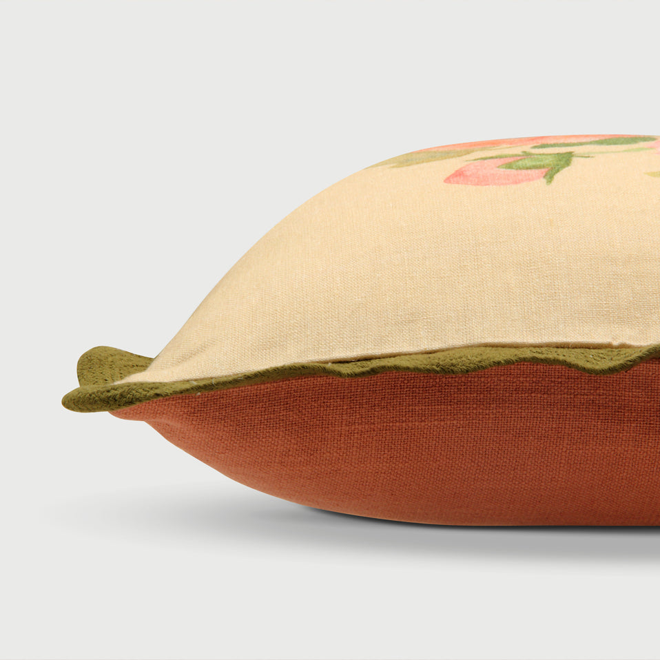 Annabella Amber Linen Cushion Cover