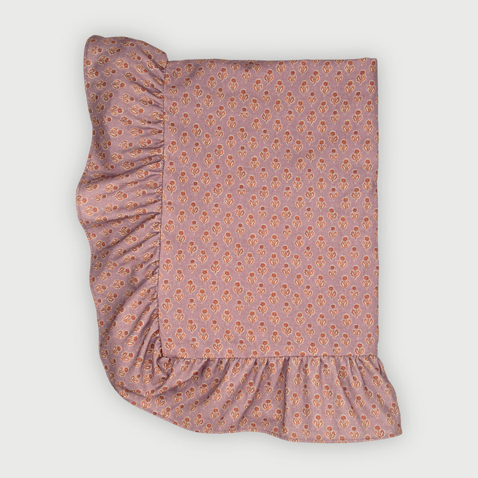 Viola Ruffle Lavender Cotton Table Cover