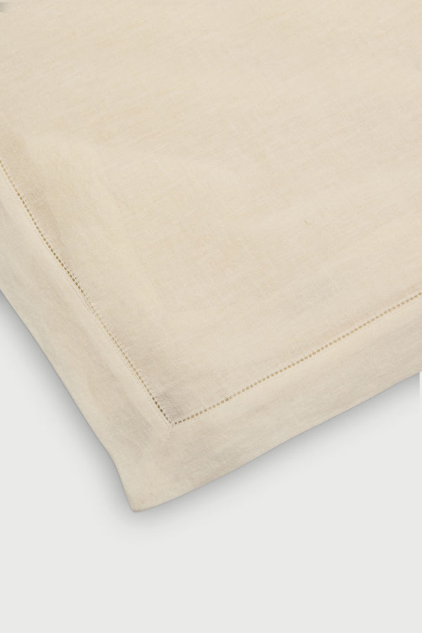 Ivory Linen Table Cover