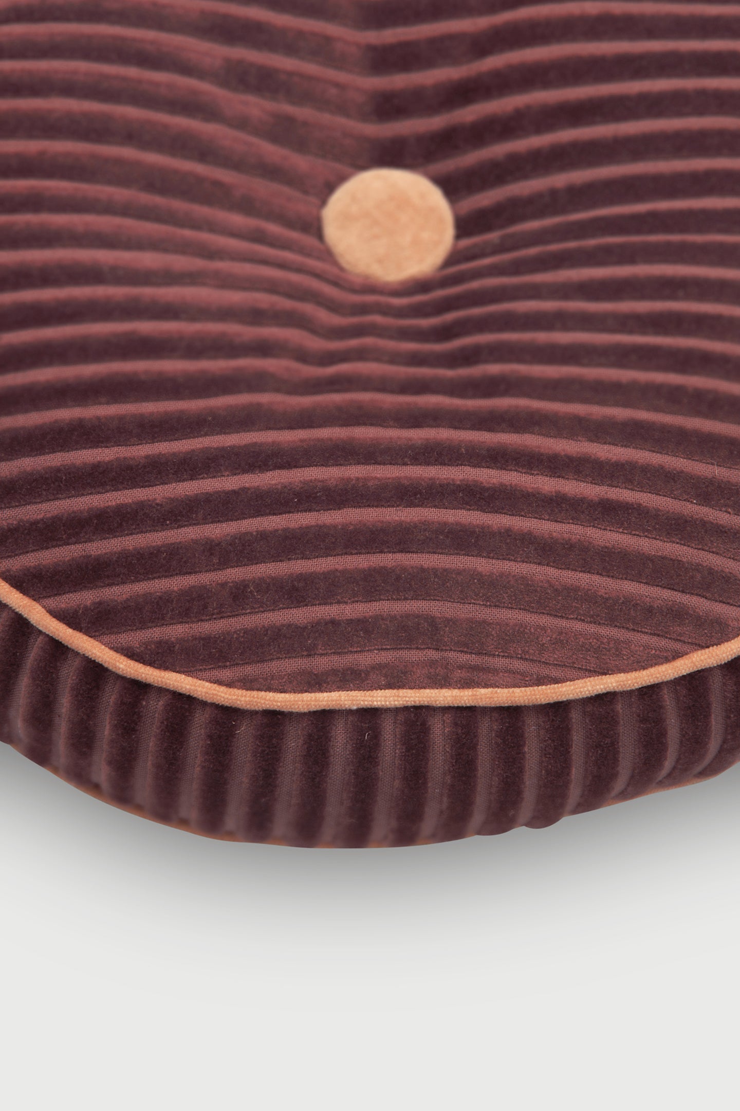 Luna Berry Velvet Round cushion