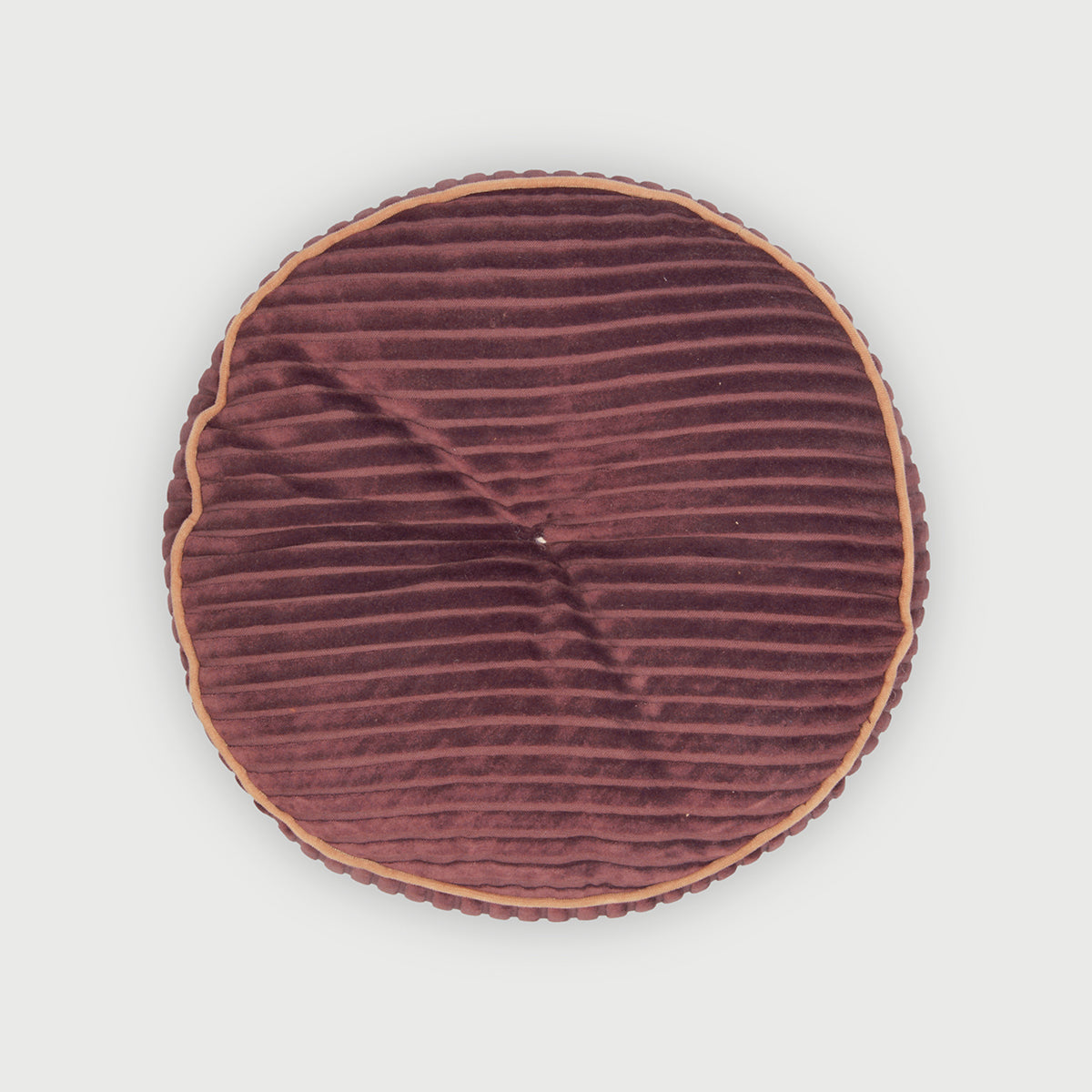 Luna Berry Velvet Round cushion