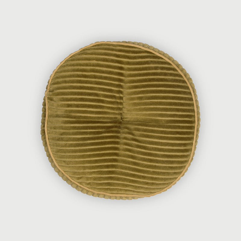 Luna Olive Round cushion