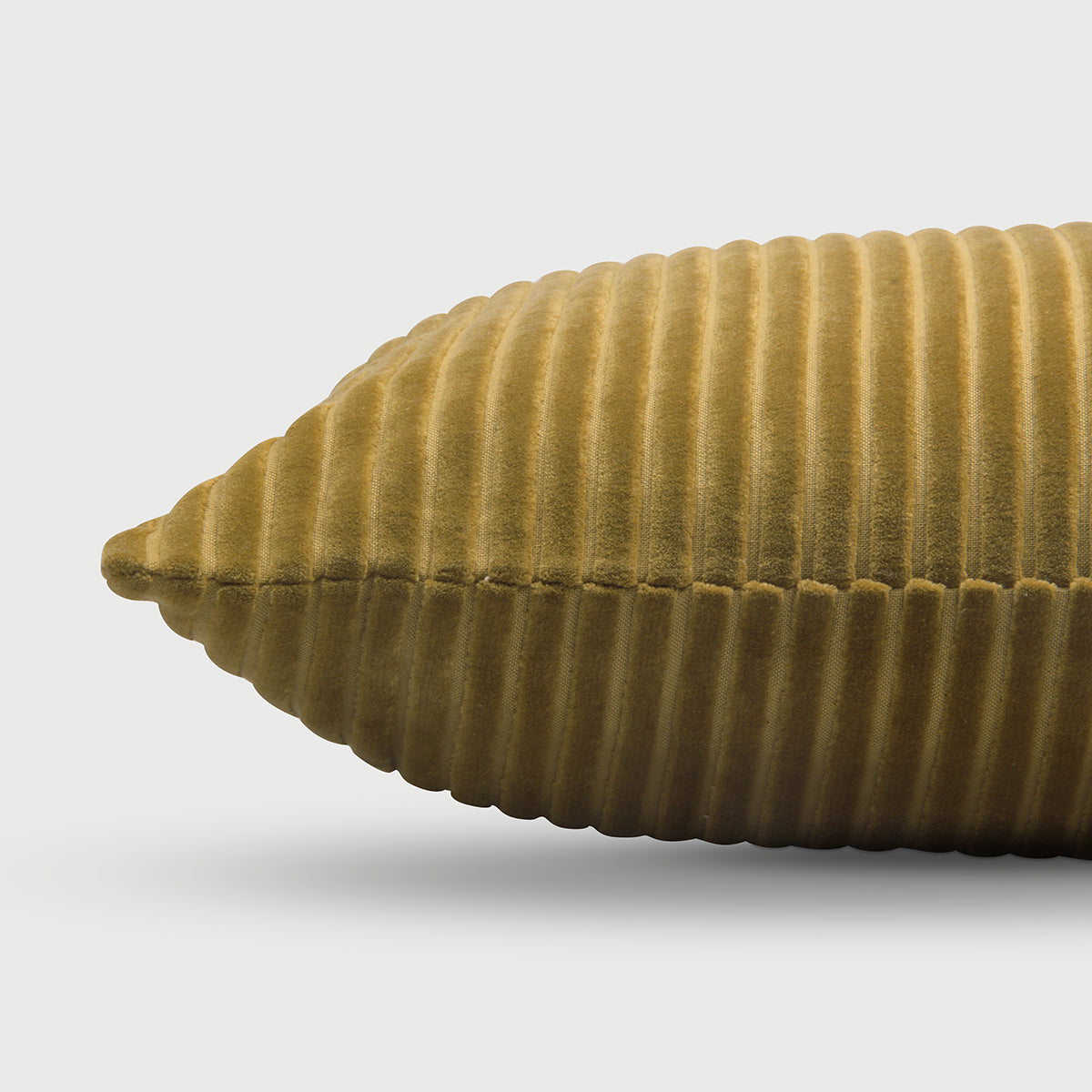 Luna Olive Oblong Velvet Cushion Cover