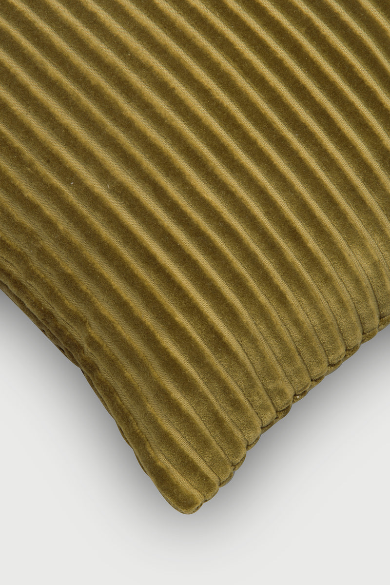 Luna Olive Velvet Cushion cover