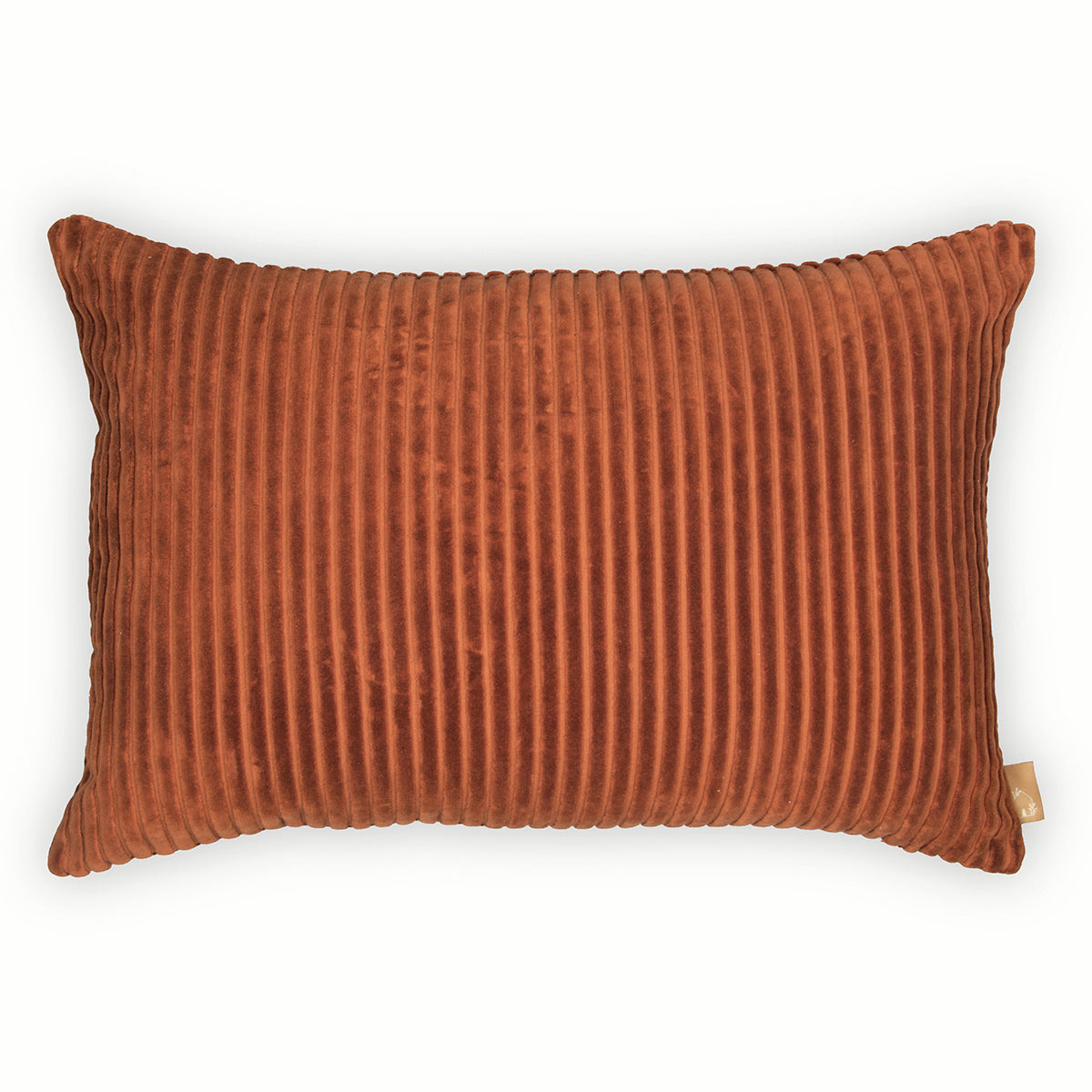 Luna Burnt Orange Oblong Velvet Cushion Cover