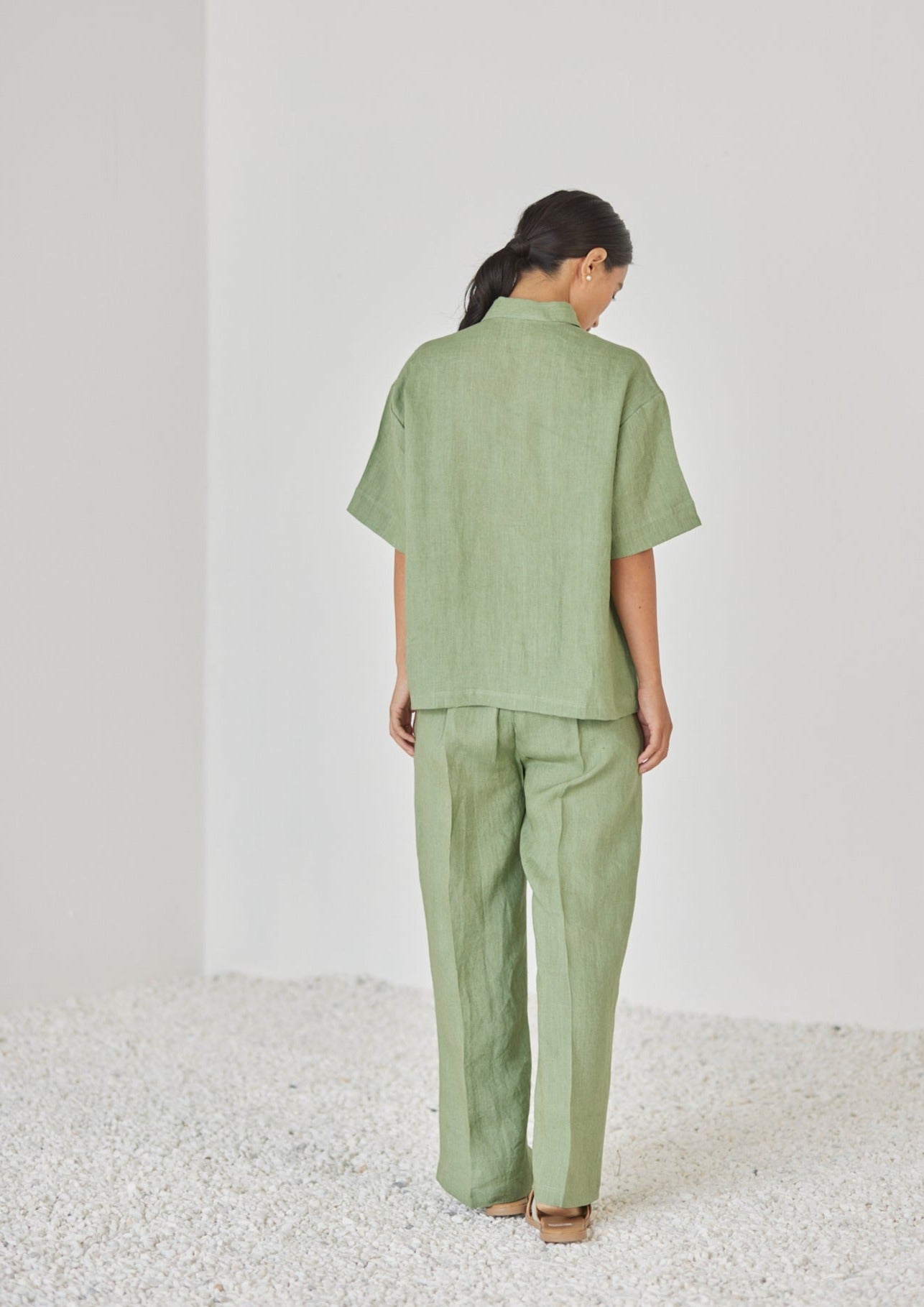 Oasis Linen Green Co-ord Set