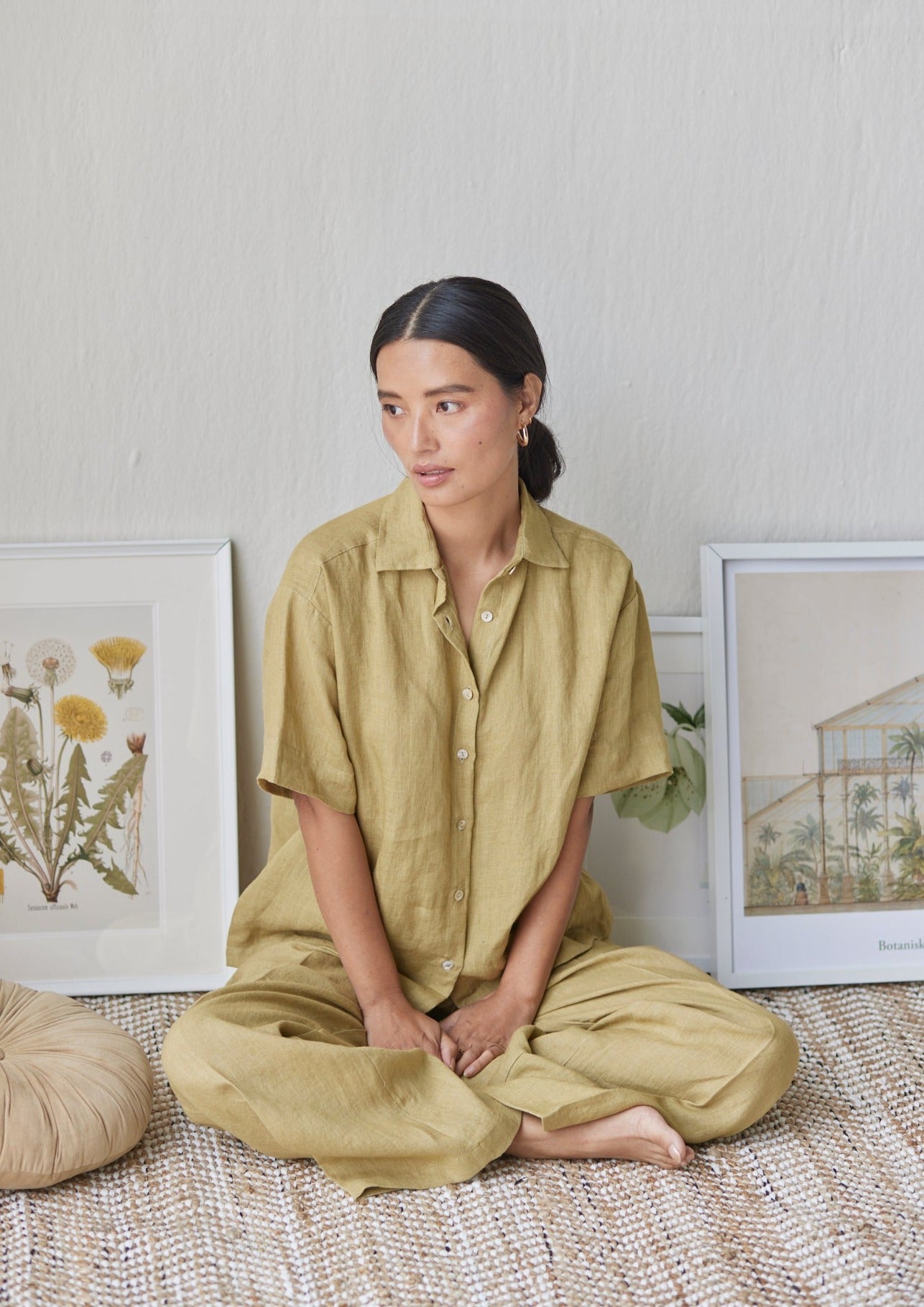 Oasis Linen Ochre Shirt