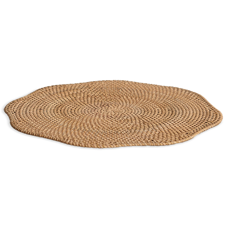 Ferrara Handwoven Rattan Star Placemat-Natural