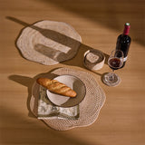 Ferrara Handwoven Rattan Star Placemat-Natural