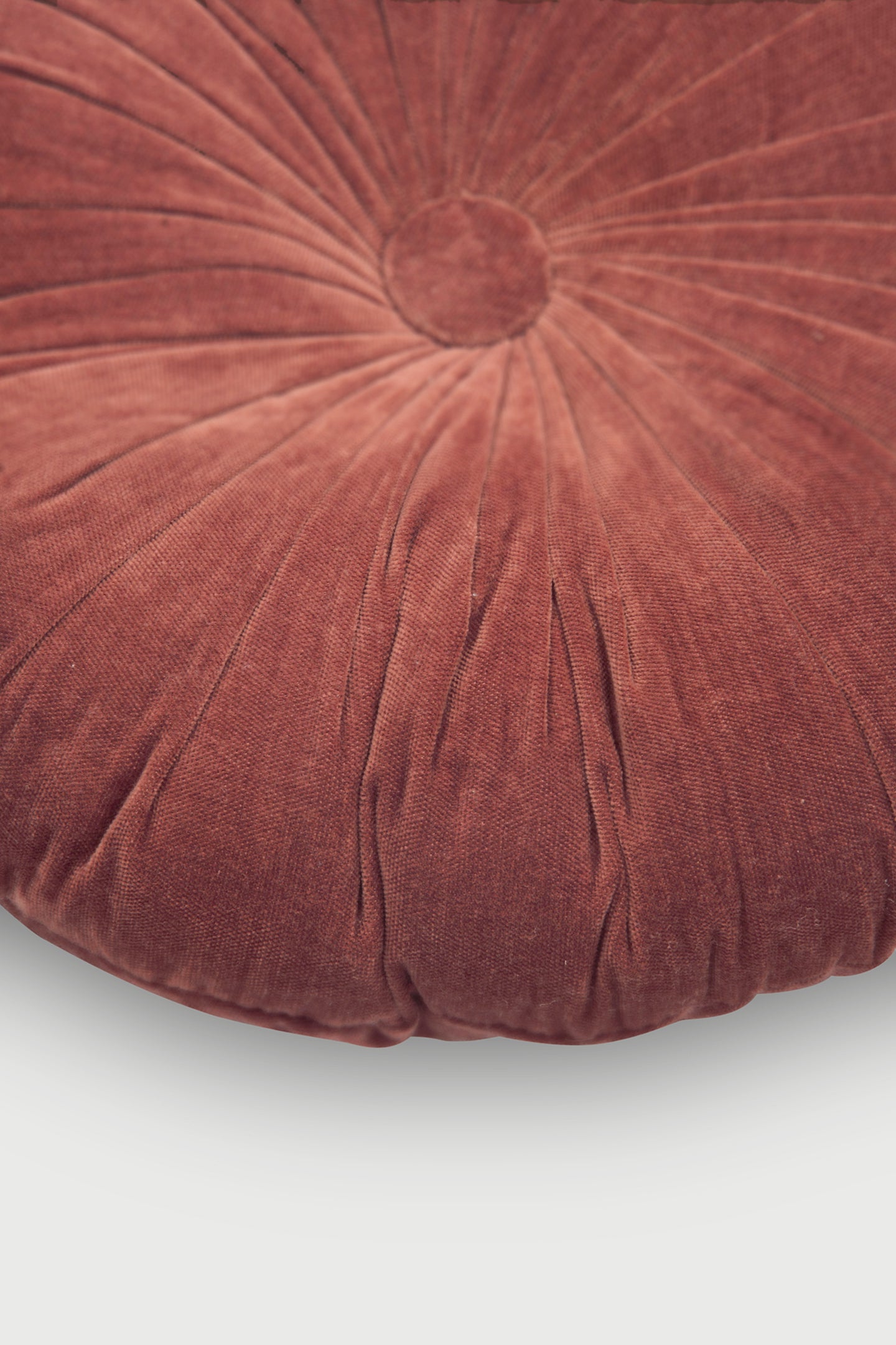 Cuddle Rhubarb Velvet  Round Cushion