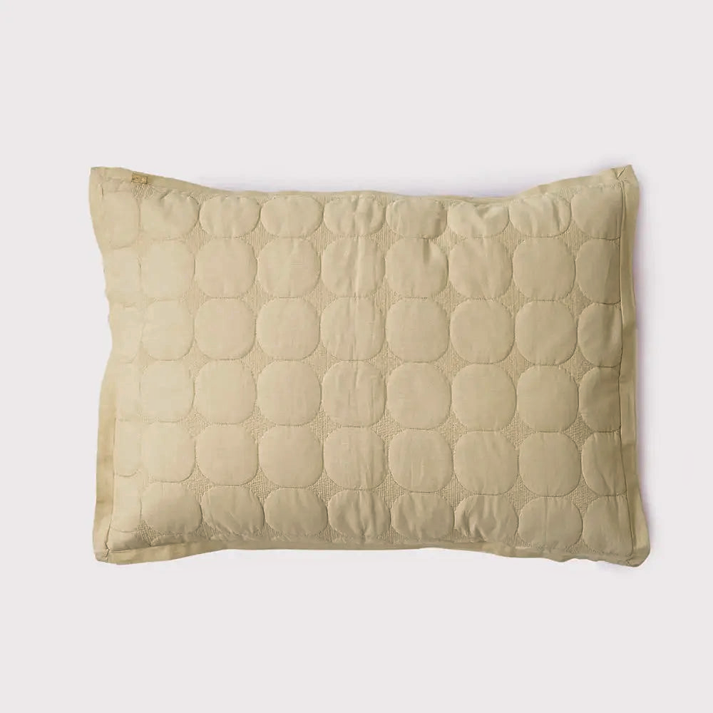 Zen Beige Cotton Quilted Bedding Set