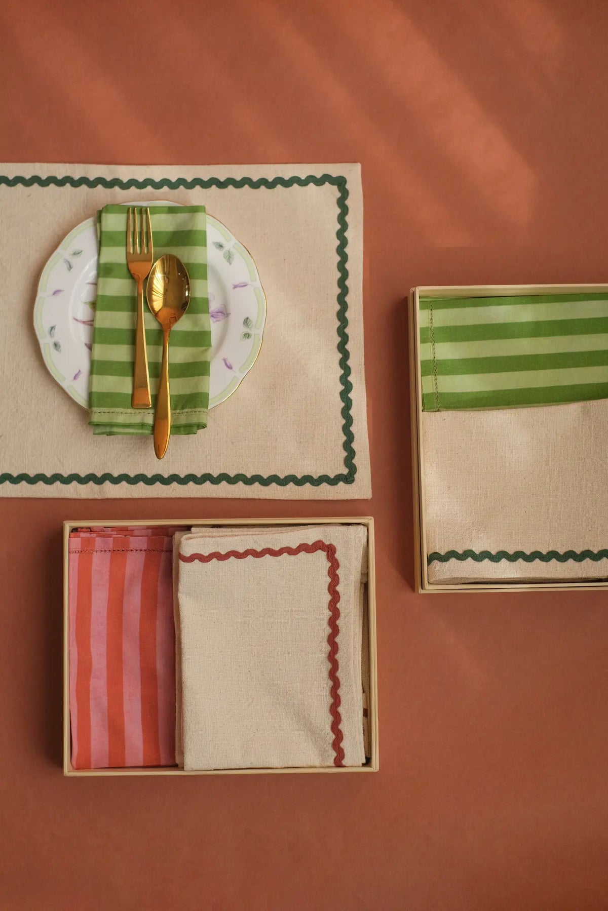 Clara Eucalyptus Gift Set-Mats & Napkins SanctuaryLiving