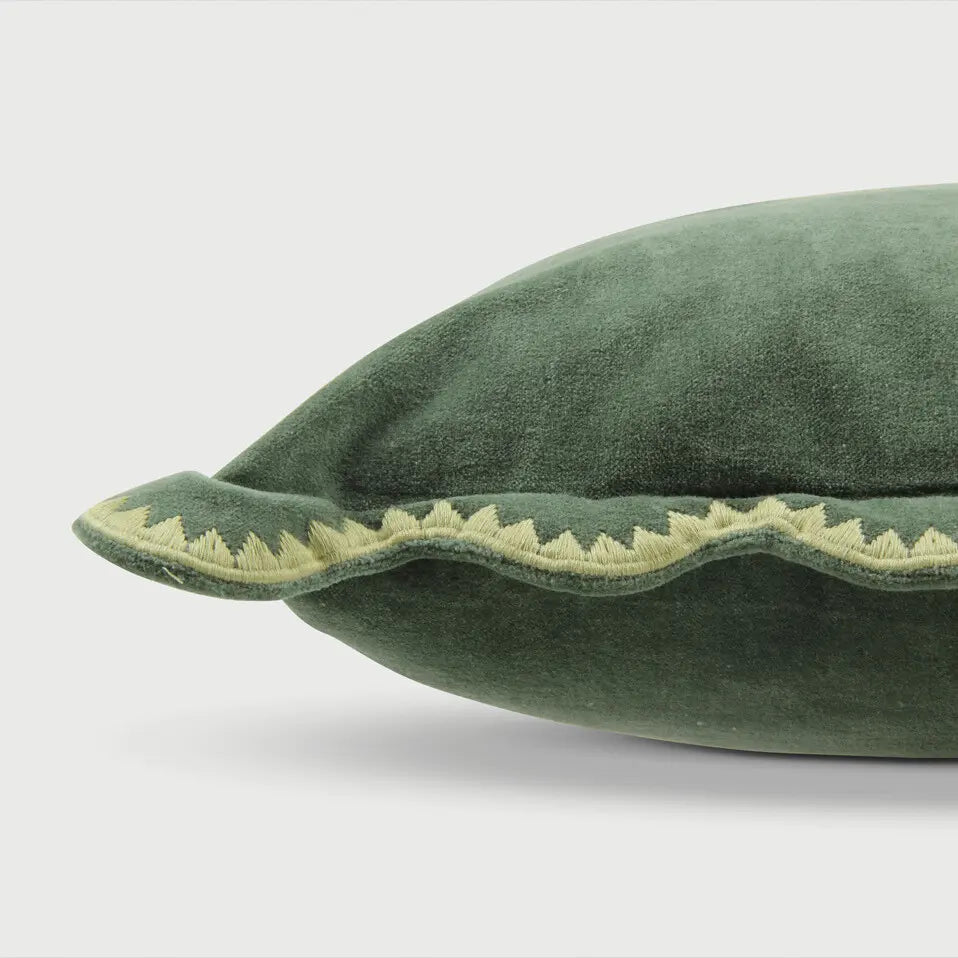 Mirage Scallop Eucalyptus Cushion Cover SanctuaryLiving