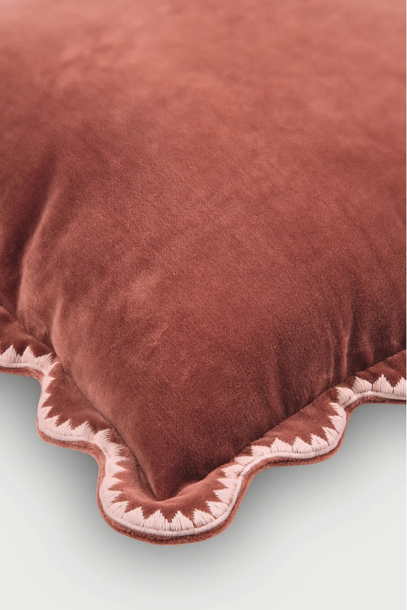 Mirage Scallop Rhubarb Cushion Cover SanctuaryLiving