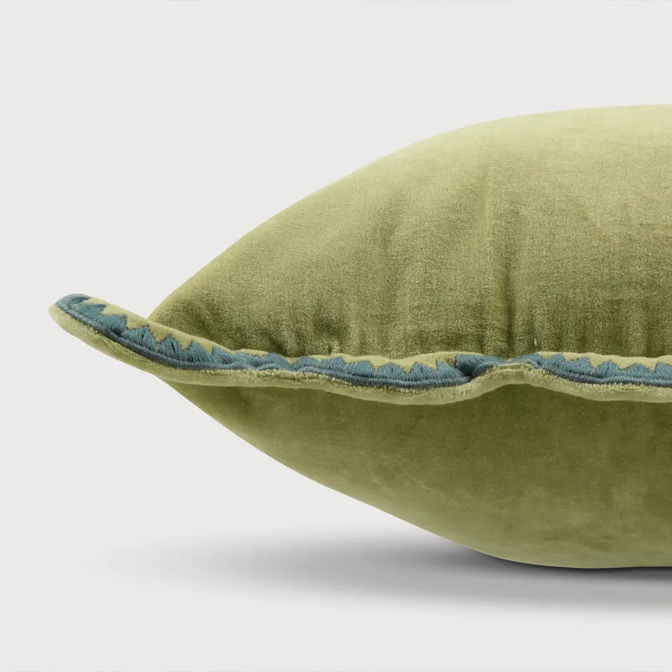 Mirage Scallop Moss Green Cushion Cover SanctuaryLiving